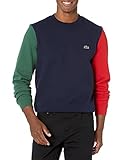 Lacoste Men's Long Sleeve Colorblock Mix Crew Neck