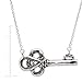 Silpada 'Low-Key' Horizontal Key Necklace in Sterling Silver