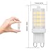 JandCase G9 LED Bulb, 4W 40W Halogen Equivalent, Daylight White 6000k, 400lm, 360 Degree Lighting for Chandelier, Bathroom Vanity, Wall Sconce, Ceiling Fan, Non-Dimmable, 6 Pack