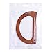 Beautyflier 1 Pair of Solid Wooden Oval Shaped Handles Replacement For Handmade Bag Handbags Purse Handle Charming Frame Canvas Shopping Tote (Light Brown)