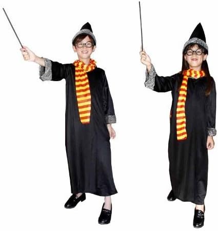 Amazon オリジナルグッズも付いて 豪華6点セット ハリーポッター コスプレ ハロウィン クリスマス 衣装 子供用 男女兼用 男の子 女の子 1 130cm おもちゃ おもちゃ