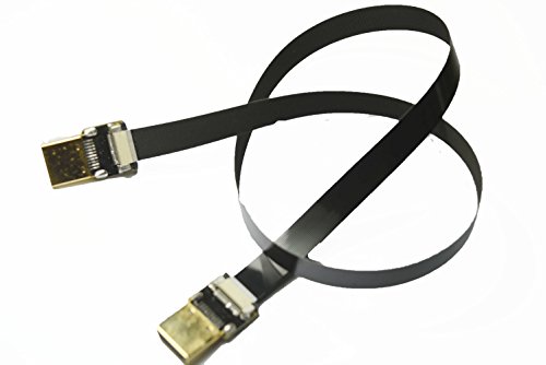 BLACK 80CM FFC FPV HDMI Cable Standard HDMI to Standard HDMI Full size HDMI Normal HDMI for RED BMCC FS7 C300