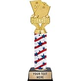 Crown Awards 11&rdquo; Cornhole Award Column Trophy, Custom Engraved Bag Toss Award for Tournaments, Champions, Leagues &amp; Backyard Competitions &ndash; Prime