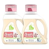 Dreft purtouch Baby Liquid HE Laundry Detergent, Hypoallergenic and Plant-based, 80 oz (2 pack, 40 oz each)