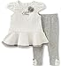 Calvin Klein Baby Girls 2 Pieces Pant Set, White, 12M