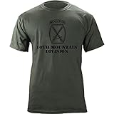 Army 10th Mountain Division Subdued Veteran T-Shirt