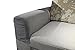 Zipcase Couch/Sofa Armrest Covers for Armchairs, Loveseats and Sofas, Set of Two (Dark Grey) with 12 Upholstery pins