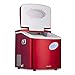 NewAir Portable Ice Maker 50 lb. Daily | Red | 3 Size Bullet Shaped Ice | First Batch Under 10 Minutes | Self Cleaning Quiet Operation Countertop Ice Machine | AI-215R