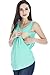 Smallshow Women's Maternity Nursing Tank Top Sleeveless Comfy Breastfeeding Clothes (L) Green