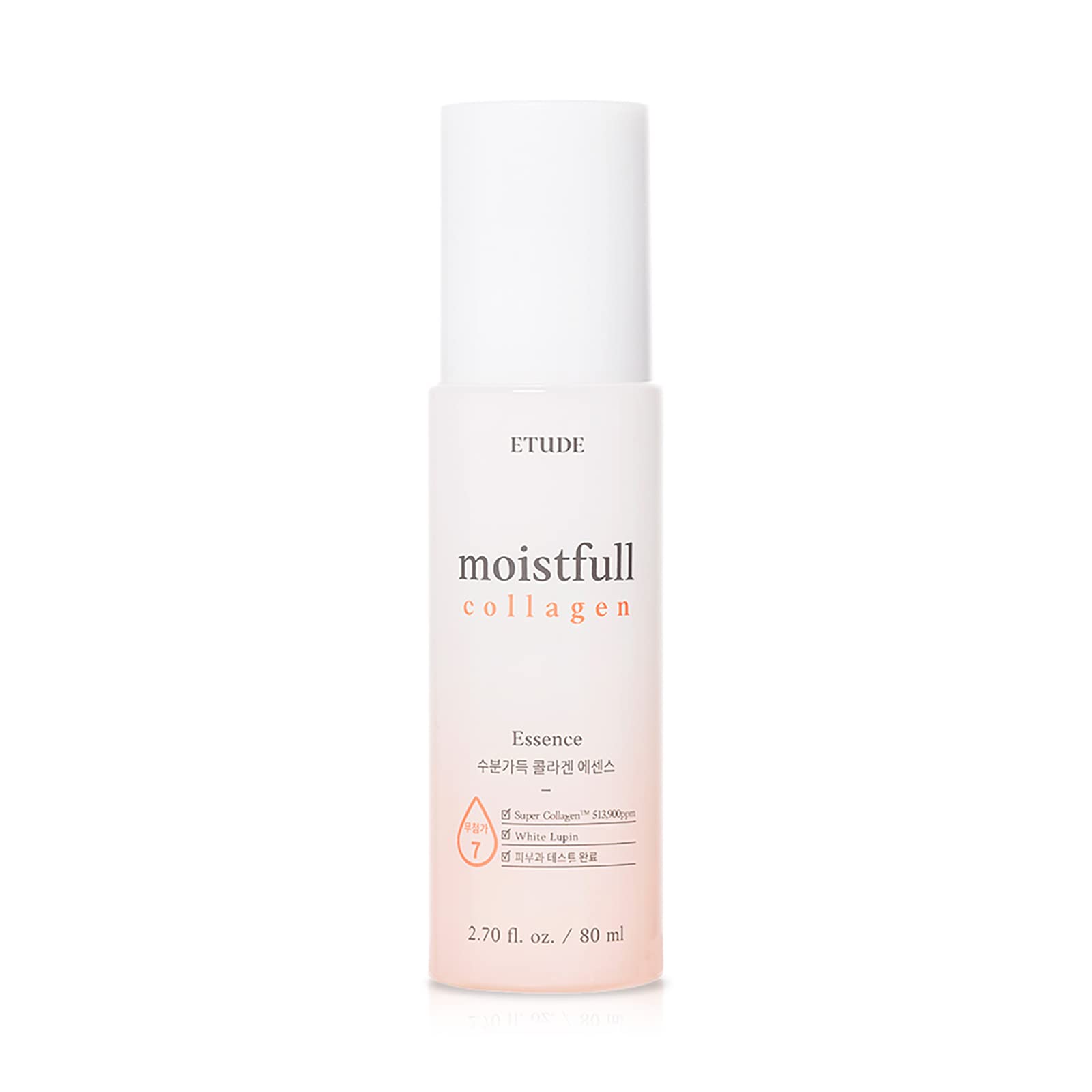 ETUDE Moistfull Collagen Essence, Serum for Face, Moisturizer, Super Collagen Water, Sensitive Skin, Moisturizing Essence, Long-Lasting Formula, Korean Skin Care, Beauty (2.71 Fl Oz)