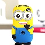 iTitan Yellow Minion With Two Eyes {Minion Character} Soft and Smooth Silicone Cute 3D Fitted Bumper Gel Case for iPod 4 (4G) 4th Generation iTouch by Apple 