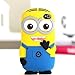 iTitan Yellow Minion With Two Eyes {Minion Character} Soft and Smooth Silicone Cute 3D Fitted Bumper Gel Case for iPod 4 (4G) 4th Generation iTouch by Apple 