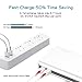 Power Bank Portable Charger 20000mah High Capacity Battery Pack Dual Micro 2A Faster Inputs Compatible LED Flashlight Smart Devices Android Phone and Other Cellphones White (2 Micro Cables Include)