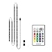 WENICE LED Light Behind 60,65,70inch TV 4/Four Sides, USB Powered Multi Color Changed RGB Tape for 60" to 70" Flat Screen HDTV LCD 24keys Remote Controller(4pc led Strip Light)