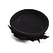 Lawliet Flower Womens Dress Fascinator Wool Pillbox Hat Party Wedding A083 (Black)