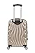 Rockland Melbourne Hardside Expandable Spinner Wheel Luggage, Gold Wave, Carry-On 20-Inch