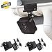 Wasserstein Weatherproof Gutter Mount with Universal Screw Adapter - Compatible with Blink Outdoor/Outdoor 4/XT/XT2 (2-Pack, Black)