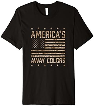 Mens Desert Camo America's Away Colors T Shirt 20465 3XL Black