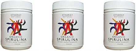 (3 PACK) - Synergy Natural - Org Spirulina Powder SYN-BSO200P | 200g | 3 PACK BUNDLE