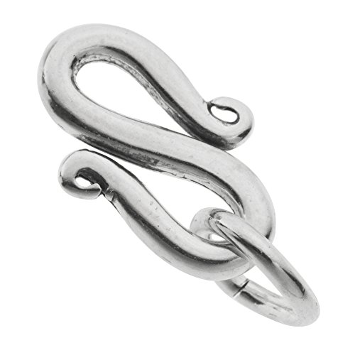 Antique 925 Sterling Silver Simplicity S Hook Bead Connector Clasp