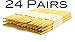 DRUM STICKS - 5B - 24 PAIRS (48 pcs) MAPLE Wood PRO DrumSticks 2x 12-Packs