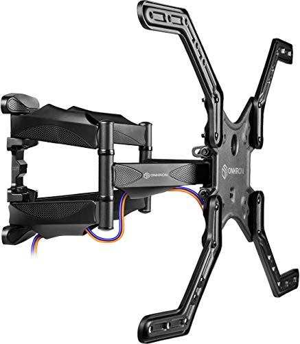 ONKRON TV Mount Wall Bracket Full Motion Articulating Arm for 39 to 65-Inch LED LCD Flat Panel TV Screens Tilt Swivel Black M5L (Renewed)