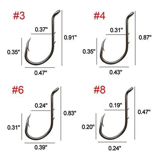 image for AGOOL 50-150 pcs Fishing Jig Hooks Extra Sharp Octopus Baitholder Hook