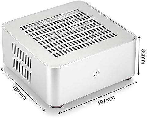 Liseng L80S - Carcasa de Aluminio para Ordenador (Puerto USB 3.0, Puerto Hueco para casis de Juegos y Bricolaje, PC Itx CAS, Color Plateado