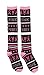 Women's Pink Ribbon Breast Cancer Awareness Knee High Socks (3 Pair) (Team Pink Power)