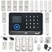 Alarm System, HAUSBELL Professional Wireless Smart GSM Home Security Alarm System Kit Apartment Alarm System with Auto Dial and App Operation