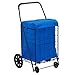 Folding Shopping Cart Liner Insert Cover Bag in Blue Color - Water Resistant With Top Cover (Liner Only, Shopping Cart Not Included) By Usa Cash and Carry