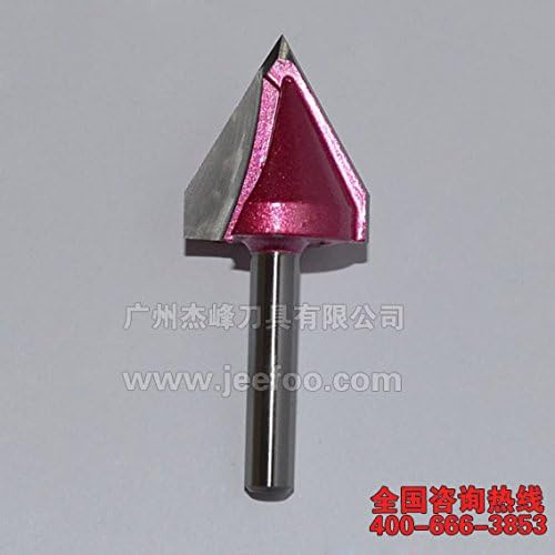 5PCS 6*22*60degree V Shape 3D Woodworking Router Bits Engraving Chamfering MDF PVC Acrylic