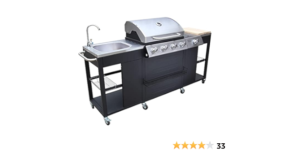 outdoor kitchen barbecue montana 4 burners