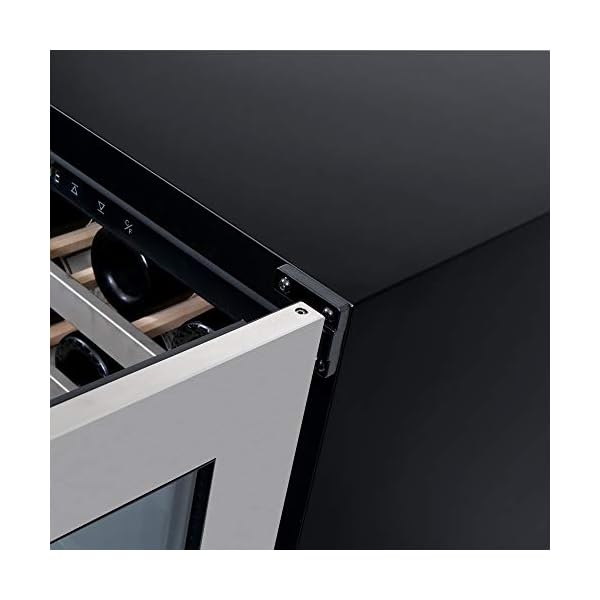 Cosmo-48-Bottle-24-Single-Zone-Compressor-Wine-CoolerChiller-Red-and-White-Wine-Cellar-with-Digital-Temperature-Display-Freestanding-Refrigerator-Quiet-Operation-Fridge-Stainless-Steel