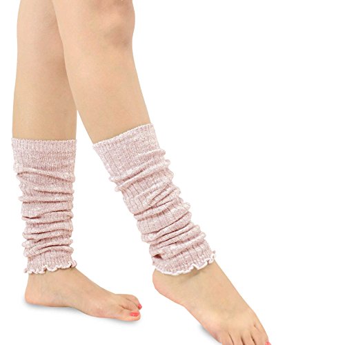 TeeHee Women's Fashion Leg Warmers Loose Bottom 2-Pack Assorted Colors (Dark)