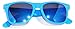 Retro 80's Vintage Wayfarer Colorful Mirror Lens Sunglasses Colored Frame Matte