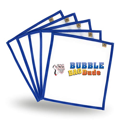 BUBBLEBAGDUDE Pressing Screen (5 Pack of 25 Micron) 10" x 10" Herbal Essence Hash Bubble Ice Bag & Herbal Extractions - Fast Drying Process
