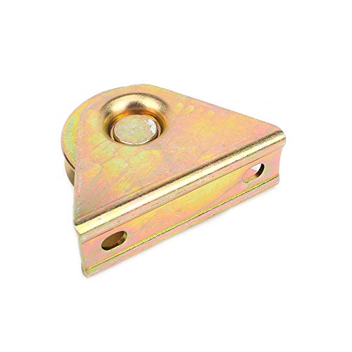 60mm Diameter Gold V Groove Wheel for Sliding Rolling Slide Chain Gear Rack Gate Track, Rigid Caster for Gate Frame,for Industrial Machines 2-2/5" - Thumbnail 5