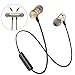 YYQ Bluetooth Headphones Wireless Sports Headset Sweat-Proof Noise-Canceling Earbuds with magnetic and Built-in Mic Headset (gold)