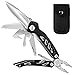 Multitool Knife Pohaku 10-in-1 Pocket Pliers 2.8 inches Blade Foldable Stainless Steel for Outdoor Survival, Camping, Fishing, Hiking,Hunting