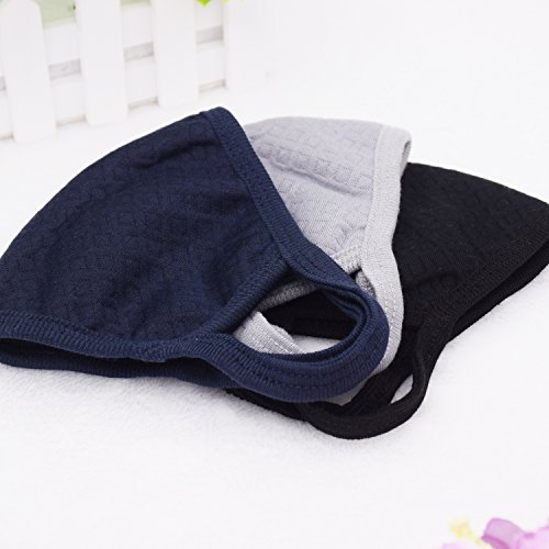 3 Pcs Activated Carbon Anti Dust Face Mouth Mask, WITERY Warm Anti Dust Mask Anti-fog Mask Antibacterial Activated Carbon Earloop Mouth Mask Face Masks for Men Women - Thumbnail 4