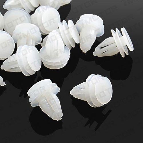 9.5mm 40 Pcs / Pack Door Panel Nylon Retainer Bumper Fender Flare Fastener Rivet Clips 91560-S84-A01 For 2003-present Honda Accord & Element