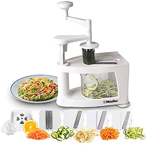 Mueller SpiralUltra MultiBlade Spiralizer, 8 into 1 Spiral Slicer