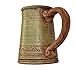 Handmade Ceramic Beer Mug Clay Cup with Handle 25oz Multicolor Earthenware Tea Coffee Lead Free Pottery Handcrafted Green Semin Mug