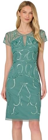 adrianna by adrianna papell women's beaded dolman-sleeve dress Adrianna Papell Plus Size Beaded Dolman-Sleeve Cocktail Dress