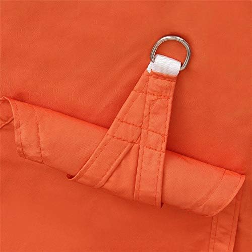 BAIYA Outdoor Triangle Shade Sail Polyester Oxford Waterproof and Windproof UV Anti-oxidation Umbrella, Outdoor Terrace Garden Fishing Awning (Orange red,3.5x3.5x3.5m)