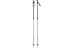 G3 GENUINE GUIDE GEAR VIA Aluminum Ski Poles, Tough Adjustable Two Piece ski Pole, Ergonomic Dual Density Grips, QuickFlick Utility tab, Removable Backcountry Strap, Pair