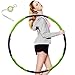 Hula Hoop 2lb, Weighted Exercise Hula Hoop for Adults Kids, Adjustable 8 Detachable Sections Weight Loss Fitness Hula Hoop for Exercise Workout Dancing Soft Ruler (Green)
