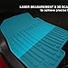 KIWI MASTER Floor Mats for 2009-2018 Dodge Ram 1500/2500/3500 Crew Cab, 2019-2024 Ram 1500 Classic Crew Cab All Weather Mat TPE Front & Rear 2 Row Slush Liners Set