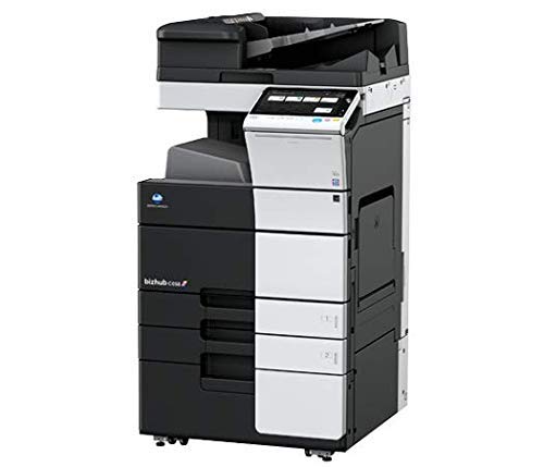 Konica Minolta Bizhub C658 Color Copier Printer Scanner- 65 ppm in Color & Black/White- Dual Scanning up to 240 ppm- 2 Universal Paper Trays-Cabinet (Certified Refurbished)